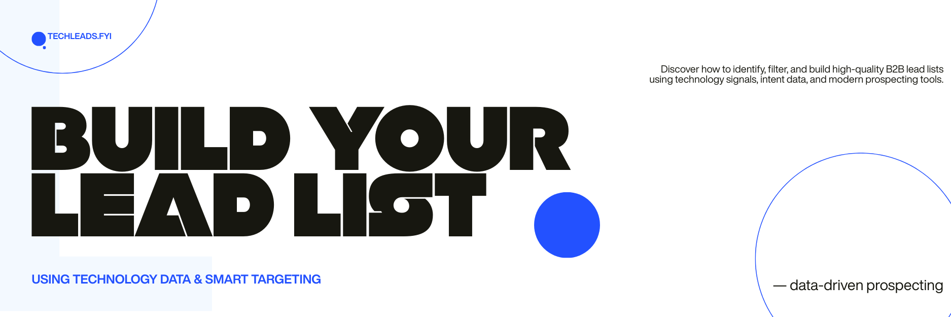 How to Build a Lead List Using Technology Data