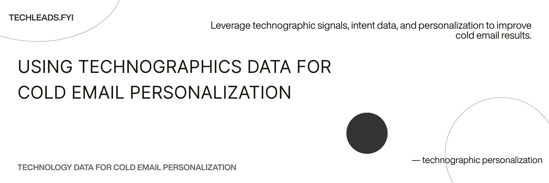 How to Use Technology Data for Cold Email Personalization